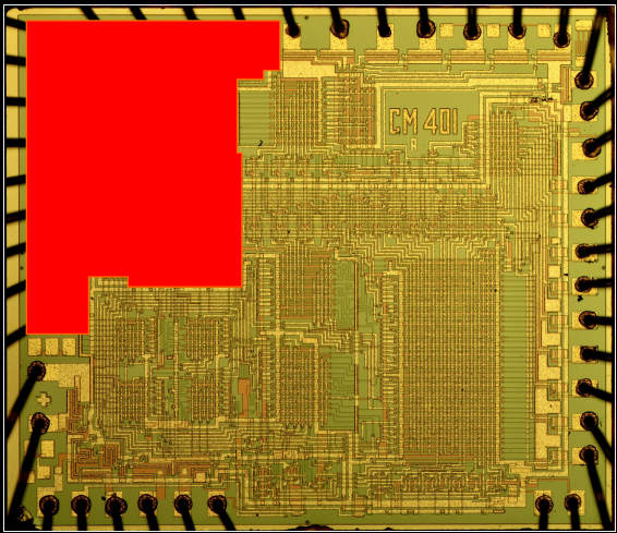 Region 1, the finished area of the IC